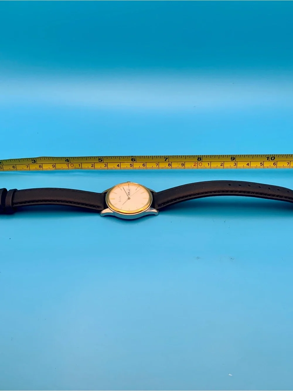 BULOVA 98C40 Men’s Vintage 1996 Watch St Steel Day/Date Works New Battery/Strap